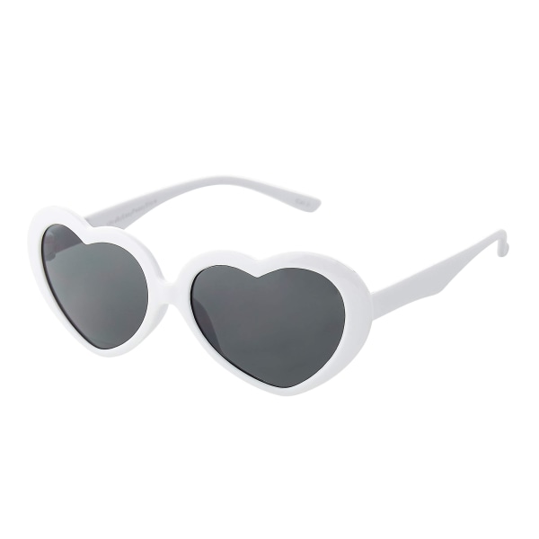 Tyttöjen sydämenmuotoiset aurinkolasit Heart aurinkolasit Love Heart Glasses white