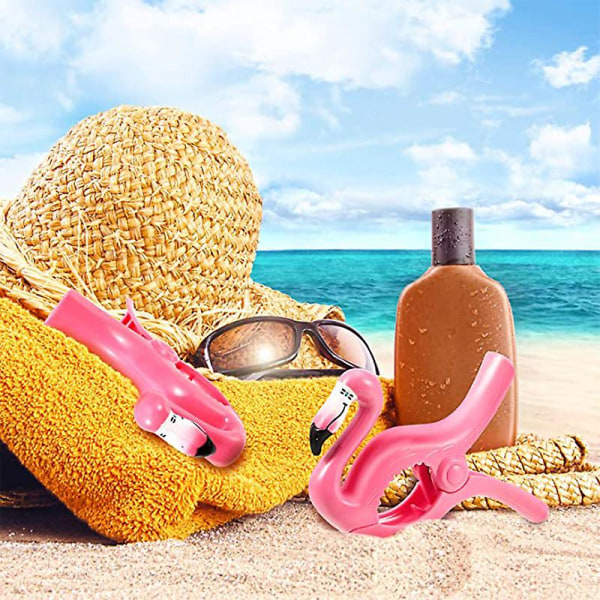 4pcs/2/1pc Flamingo Shapes Clips Beach Towel Quilt Clip Clothes Shoes Hanging Pegs Clothesline Accessories