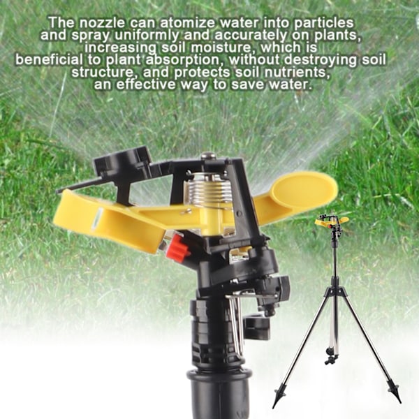Stål Tripod Sprinklersystem til Automatisk Vandvanding - Have- og Plæneudstyr