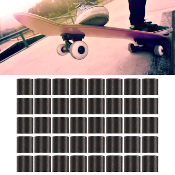 40 stk. Sorte Skateboard Leje-afstandsholdere til Longboard Reparation og Genopbygning
