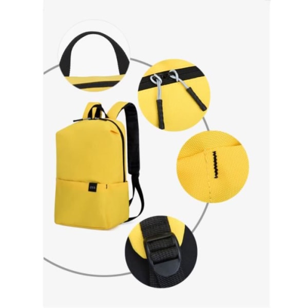 sac a dos ryggsäck kvinna mies navetta gul tonåring college 38cm 16L jobb sportdator 13-14 tum skolresor