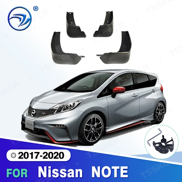 Auton roiskeläpät Nissan NOTE 2017 2018 2019-2020, roiskesuojat