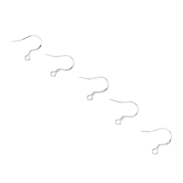 60-dels Örhänge Krokar Set - 925 Silverpläterade DIY Smyckestillverkningstillbehör