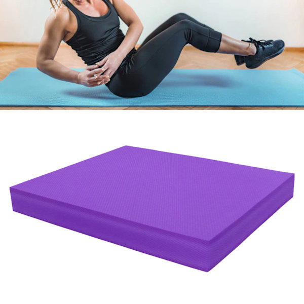 Korkea-elastisuus, liukumaton, vedenkestävä TPE-tasapainotyyny fitness-harjoitteluun - Violetti, 40x33x5cm Purple