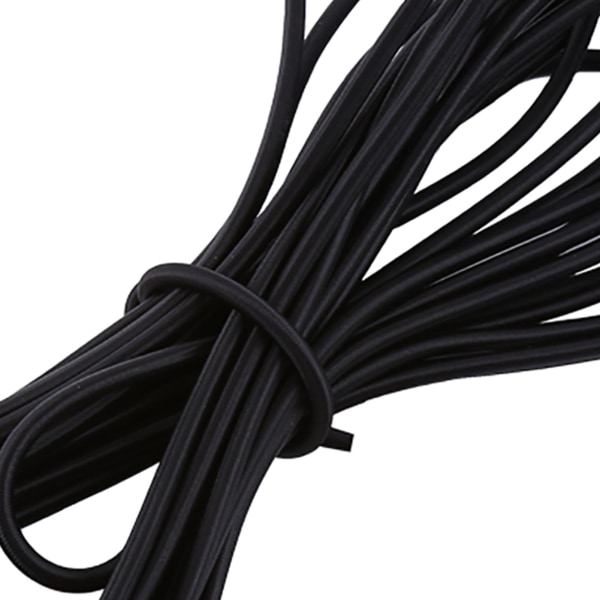 Slitesterk 5mm Svart Elastisk Snøre for DIY Håndverk Smykkeproduksjon (10M Lengde) 5mm10M Black