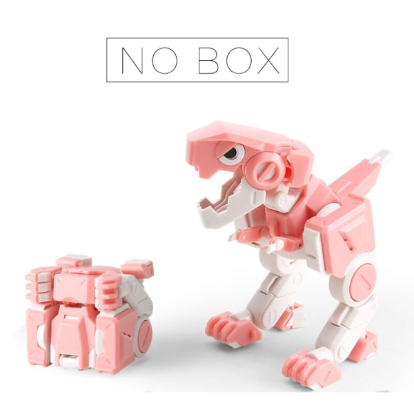 Transformation Cube Deformable Dinosaurs Tyrannosaurus Rex Movable Joint Action Toy Figure Decoration Birthday Gift for Children No Color box 3