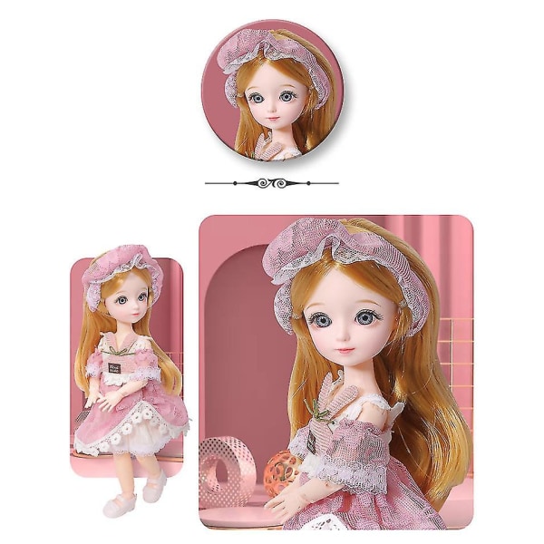 31 cm Barbie-nukke, pukeutunut prinsessa, jossa on täydellinen vaatekengät, g blondi