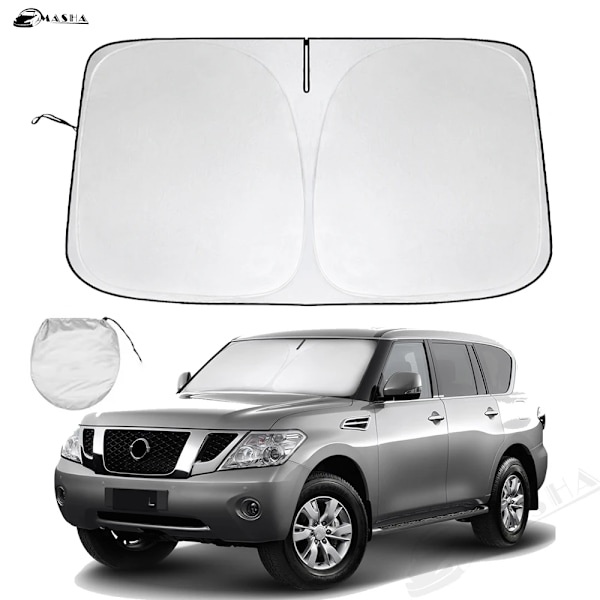 Solskydd för bilvindruta för Nissan Patrol 2010-2017 2018 2019 2020 2021 2022 2023 2024 Reflektor Solskydd Erbjuder Skydd - För Patrol