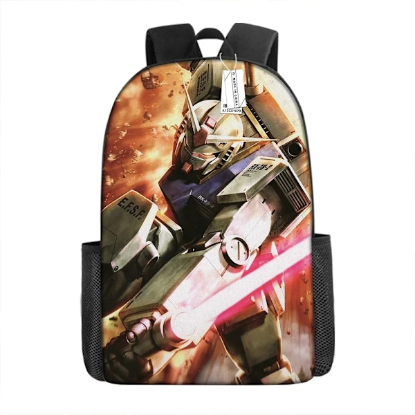 Barn Pojkar G-GUNDAM Klassisk Ryggsäck - Student Ryggsäck för Skolan - Vattentät Canvas Rese Ryggsäck för Tonåringar