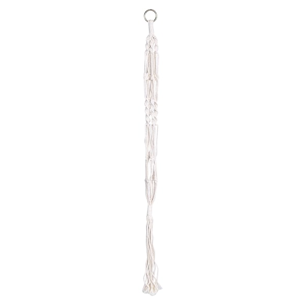 Macrame Växthängare - Elegant Hängande Planterhållare Korg för Blomkrukor & Trädgårdsdekoration