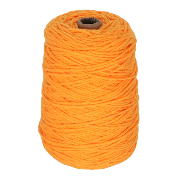 Krymp-resistent Tuftinggarn i Orange - 437 Yards, 0,2 Tommer Bred, Bomuld-Polyester Blanding til DIY Håndværk og Vævning