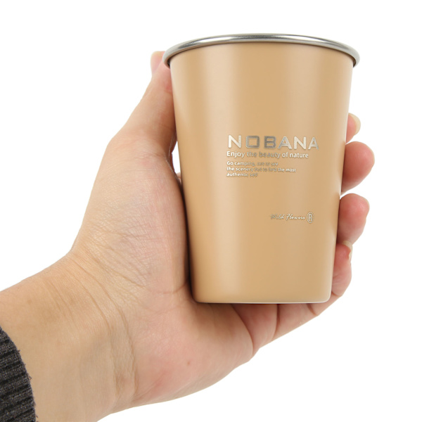 4-delt Camping Kop Sæt - 350ml Rustfrit Stål, Letvægts & Holdbar, Tilgængelig i 4 Farver til Udendørs Rejser og Picnic 4 PCS