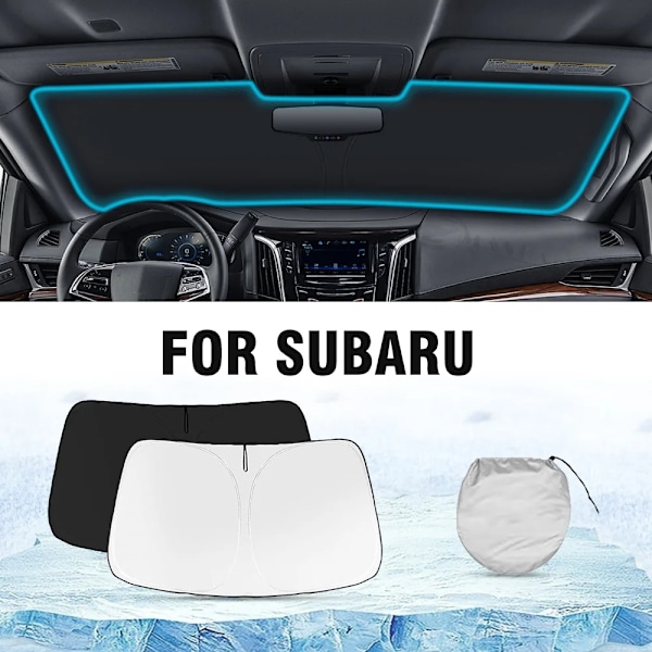 Bil Solskydd Framruta Block Värme Solskydd Vikbart Solskydd För Subaru Impreza WRX Ascent Outback Legacy-För Ascent