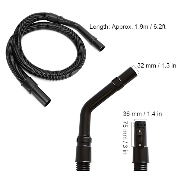 Sanyon imurien letkun lisävaruste malleille BSC-1200A, BSC-1250A ja SC-290T