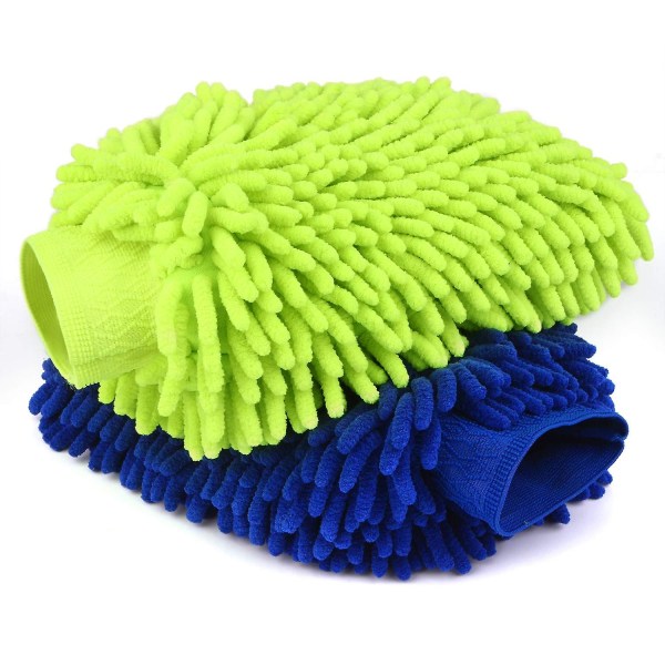 Stor størrelse Car Wash Mitt -premium Chenille Microfiber Wash