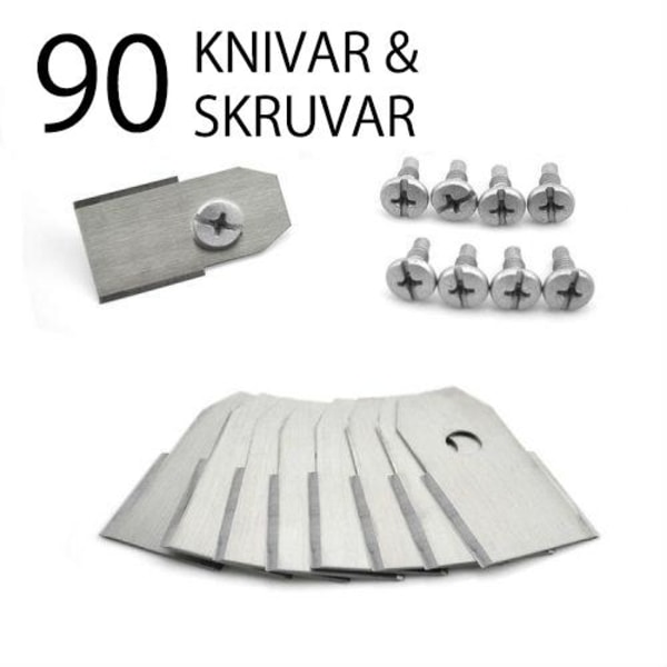 90 terät / veitset Husqvarna Automoweriin, Gardena silver