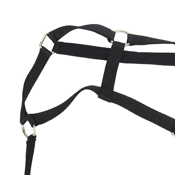 Justerbar Polyester Fiber Hestegrime med Komfortabel Hakke- og Strupespenne og Metallspenne for Trening