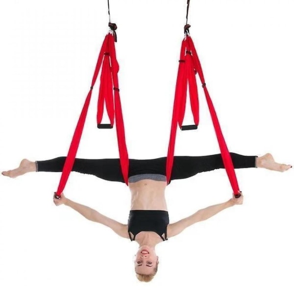 Aerial Yoga hængekøje 6 håndtag Strap Home Gym hængende bælte