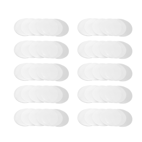 200-pak Transparent PVC Badge Film - Klar beskyttende deksel for DIY-håndverk og flerbruks-merkeknapper (44 mm)