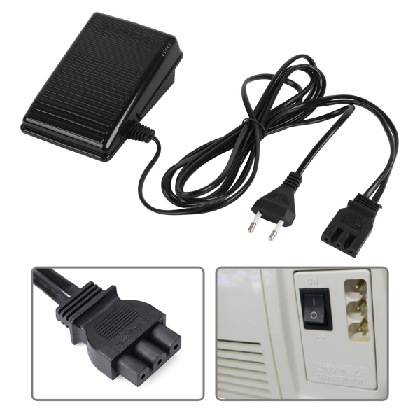 1 kpl Jalkapoljinohjain Butterfly-ompelukoneelle - EU-pistoke 220V