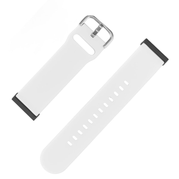 Justerbart Silikonarmband för Suunto 7 Smartwatch - Vit Tillbehör