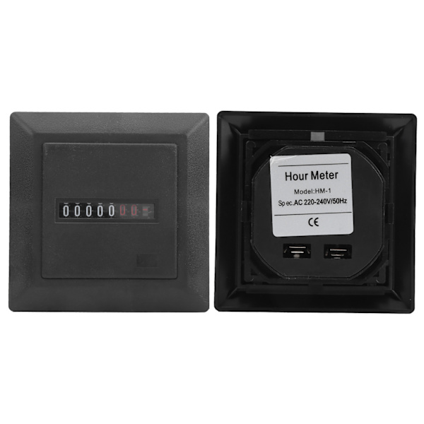 Digital Timeteller for Anleggsmaskiner - AC 220-240V, 50Hz Timer Verktøy