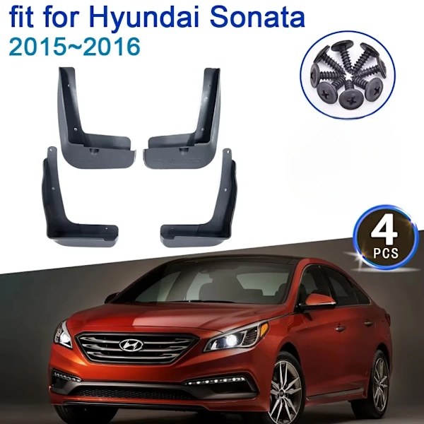 Stänkskydd för Hyundai Sonata i45 LF 2015~2016 4x Stänkskärmar Skydd Fender Styling Tillbehör Uppgradering Mud Guard Flap Splash