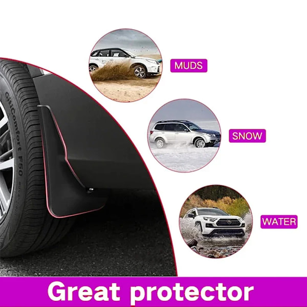 Stænklapper Mudguards Passer til Changan univ UNI-V 2024 Mudguards Dæk Skærme Mud Flaps Hjulbeskyttere Tilbehør 4x Dæk