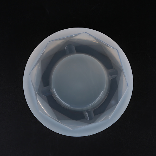 1 stycke silikon DIY askkoppform för handgjorda hantverk - Epoxiharts smyckestillverkningsverktyg (#3) 1pcs White