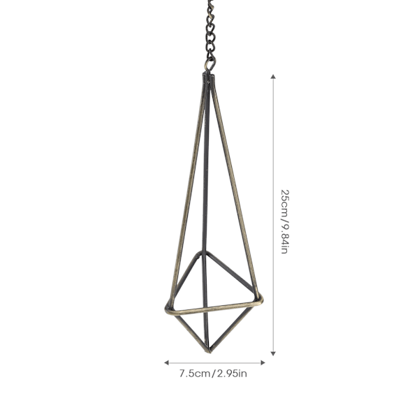 Elegant Geometrisk Triangel Hängande Blomhållare Stativ för Luftväxter och Bromeliads - Snygg Heminredning