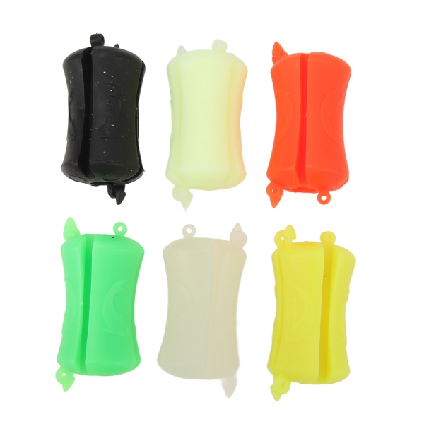 6-pack Bärbara Fiske Spöbindningsklämmor - Halksäkra Fiske Spöklämmor för Båtfiske (12mm Diameter) 6pcs