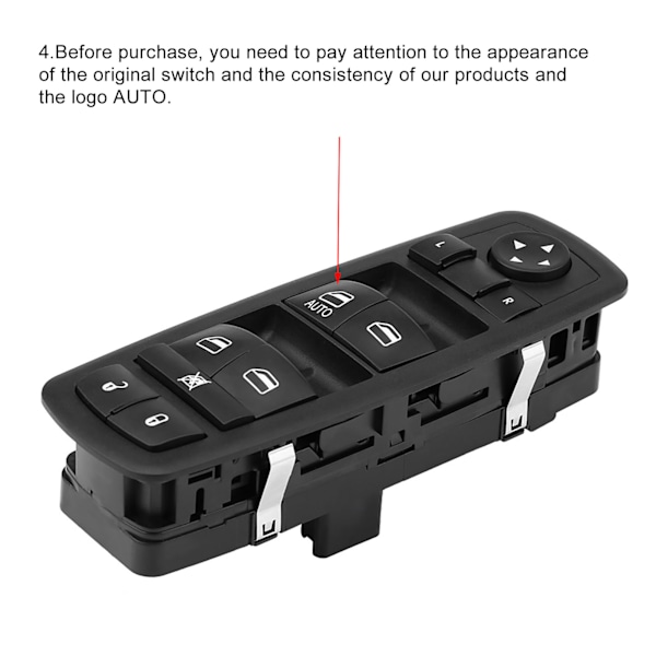 Venstre Side Master Power Window Kontrol Switch til Liberty, Nitro og Journey - Delenummer 4602632AG