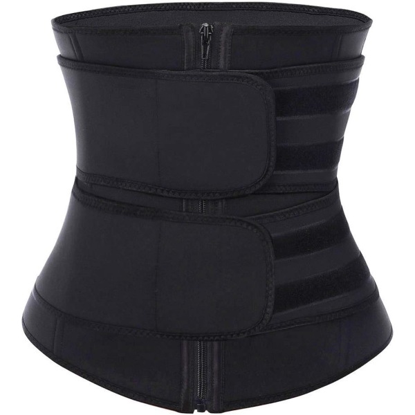 1 stk Kvinder talje træner Corset Slankende Body Shaper Black 3X-Large