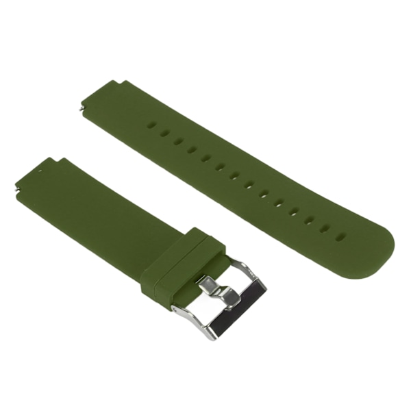 Justerbart mjukt silikonarmband i OD Grön för Amazfit Verge 2 (Modell A1807)