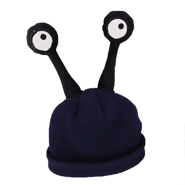 Children Winter Beanie Cap Cute Insect Snail Cartoon Baby Hat Warm Crochet Knitting Wool Hats Q Navy Blue
