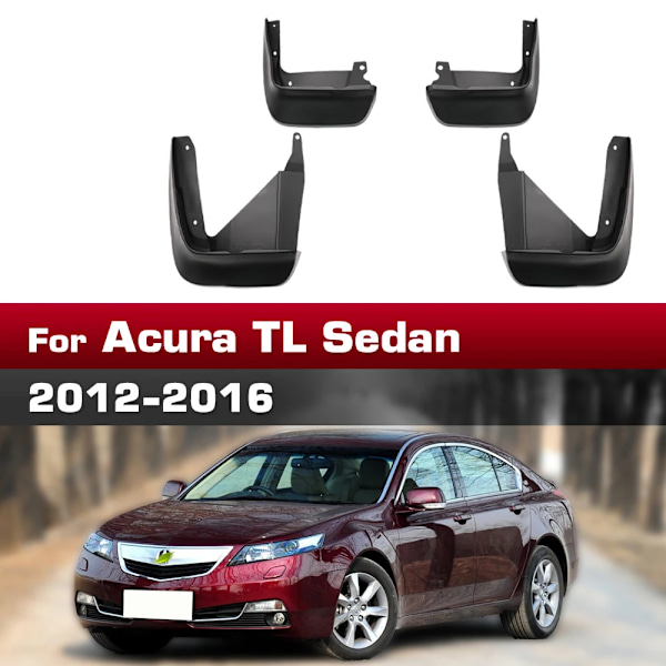 Stänkskydd för Acura TL Sedan 2012 2013 2014 2015 2016, lerflärpar, stänkskärmar, skärmar, biltillbehör