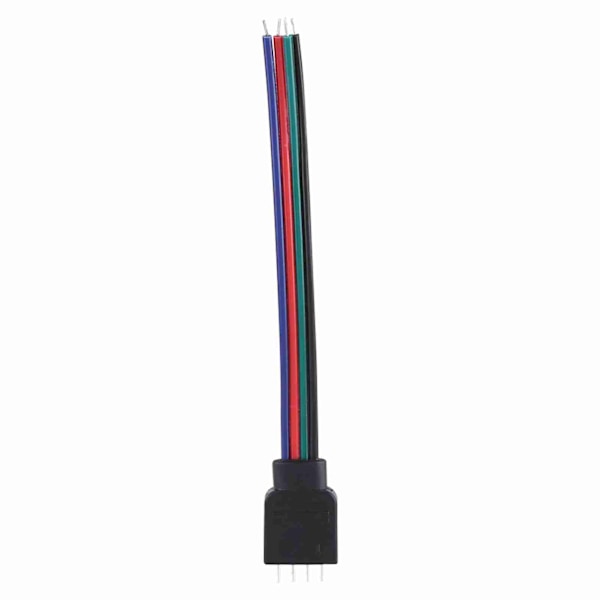 20 stk 4-pins hannkontaktkabler for 10 cm RGB LED-striper (5050/3528/3014)