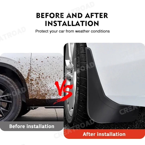 Stänkskydd för Mazda CX-5 CX5 2017 2018 2019 2020 2:a Gen KF Bilskärmar Stänkskärmar Mudflaps Stänkskydd Tillbehör