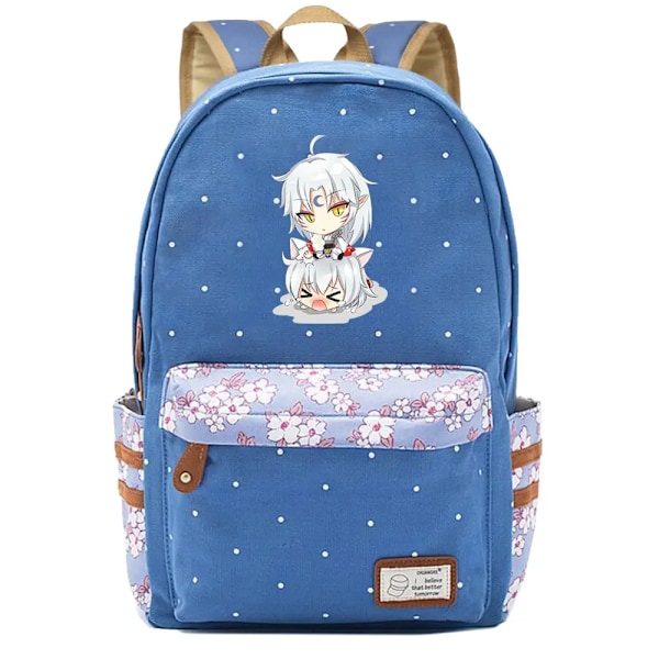 Anime Inuyasha Rygsæk Skoletaske Rejse Notesbog Taske Gave til Børn Studerende