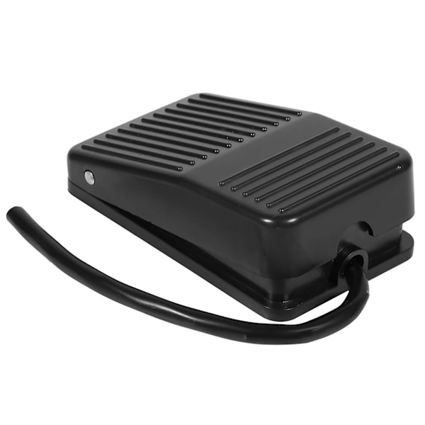 380V Elektrisk Strømfodpedalafbryder med Til/Fra Kontrol - Sort Farve, 10 cm Kabel