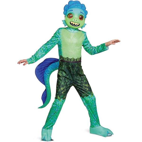 2023 Halloween Luca -asu Luca Lasten kesäystävällinen päivä Alberto Sea Monster Conjoined Cosplay Sarjakuva Performanssiasu _iu H XL(130-140cm)