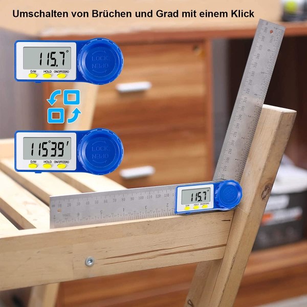 Stainless Steel Angle Ruler for Carpenter and Bevel