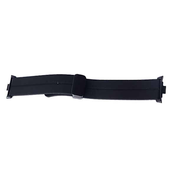 Silikon Magnetiskt Vikbart Vattentätt Flexibelt Armband för Mi Band 8 Pro - Svart
