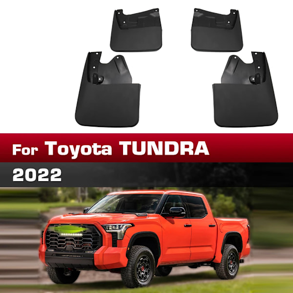 Til Toyota TUNDRA 2022 2023 2024 Skærm Mudguard 4 stk./sæt Beskyttelse Stænklap Mudguards Biltilbehør