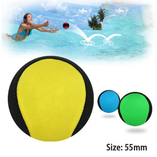2 vandstudsbolde Svømmebassinlegetøj Hoppebold yellow