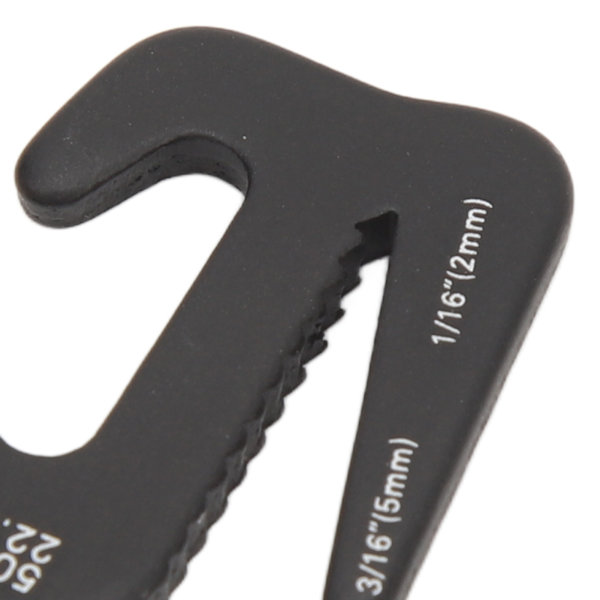 10-pack Aluminiumlegering 9-formade Repspännare - Flexibel Mekanism för Utomhus Tälttak Black 10PCS
