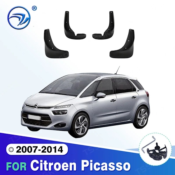 \"Stänkskydd för Citroen Picasso 2007 2008 2009 2010 2011 2012 2013 2014, stänklappar, skydd, stänkskärmar, skärm, biltillbehör
