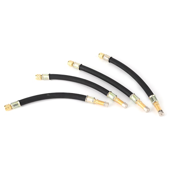 4 kpl Universaali 190 mm Rengasventtiilin Jatke Adapteri Joustavalla Ilmapumppausletkulla Autoille