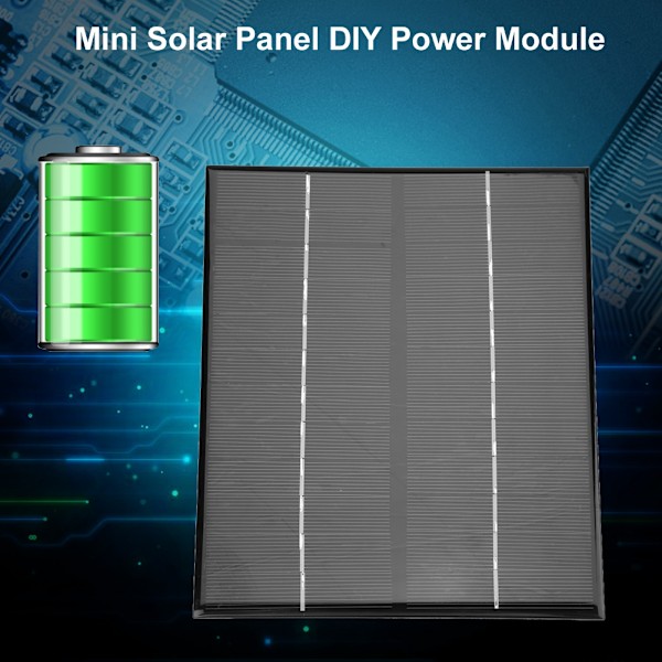 W 12V Mini Bärbar Monokristallin Silikon Solpanel DIY Strömmodul Laddare - 200x170mm