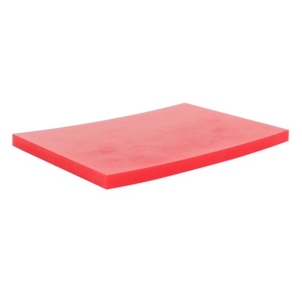 Rød Læderstansningsmåtte - 15 cm Lang x 10 cm Bred, Støjreducerende og Rivfast Håndværksmåtte til DIY-Projekter